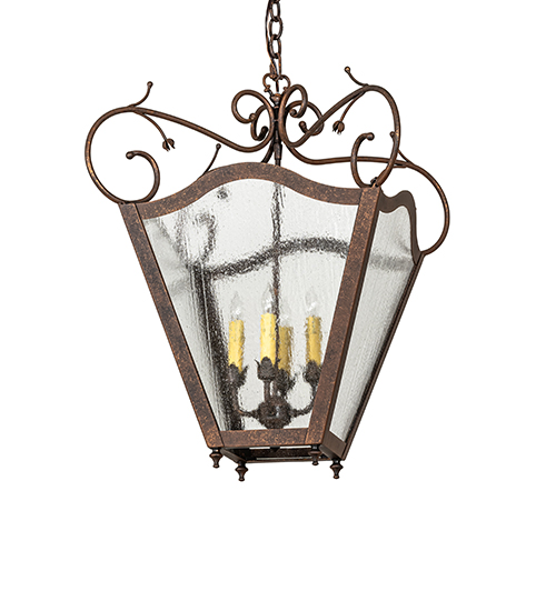  VICTORIAN ART GLASS GOTHIC SCROLL FEATURES CRAFTED OF STEEL