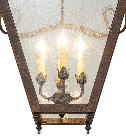 VICTORIAN ART GLASS GOTHIC SCROLL FEATURES CRAFTED OF STEEL