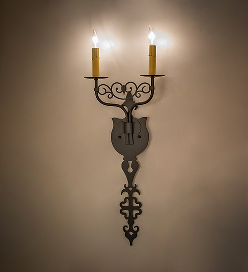  VICTORIAN GOTHIC FAUX CANDLE SLEVES CANDLE BULB ON TOP