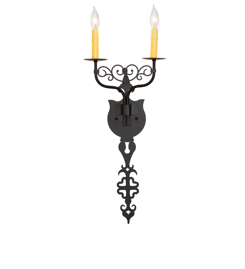  VICTORIAN GOTHIC FAUX CANDLE SLEVES CANDLE BULB ON TOP