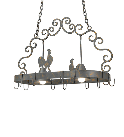  ANIMALS COUNTRY SCROLL FEATURES CRAFTED OF STEEL DOWN LIGHTS SPOT LIGHT POINTING DOWN FOR FUNCTION