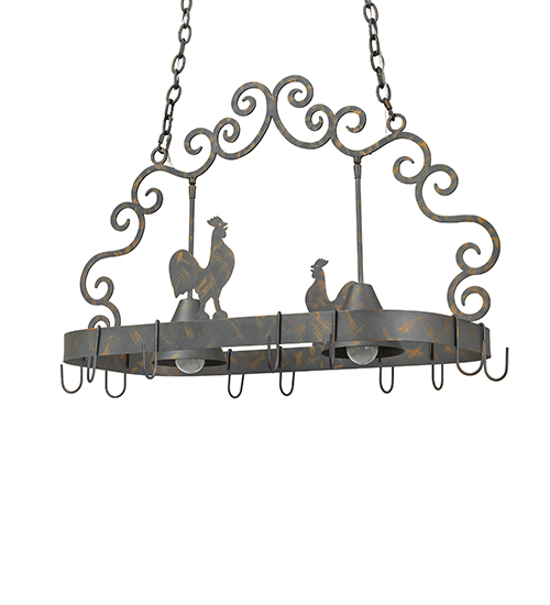  ANIMALS COUNTRY SCROLL FEATURES CRAFTED OF STEEL DOWN LIGHTS SPOT LIGHT POINTING DOWN FOR FUNCTION