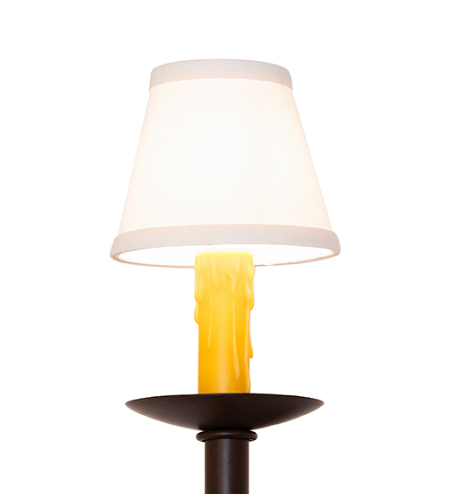  FABRIC GOTHIC FAUX CANDLE SLEVES CANDLE BULB ON TOP