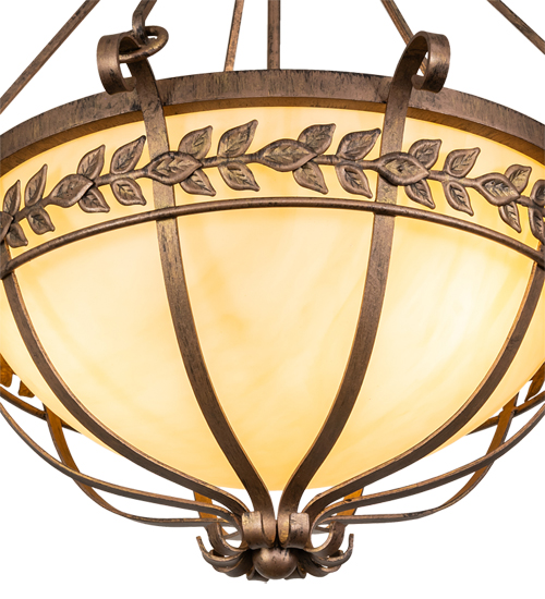  VICTORIAN IDALIGHT SCROLL FEATURES CRAFTED OF STEEL STAMPED/CAST METAL LEAF ROSETTE FLOWER ACCENT