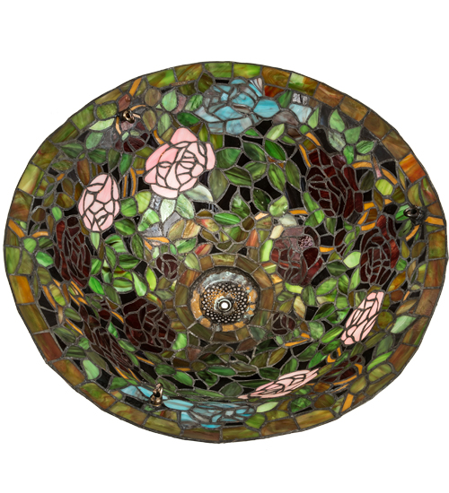  VICTORIAN TIFFANY REPRODUCTION OF ORIGINAL FLORAL