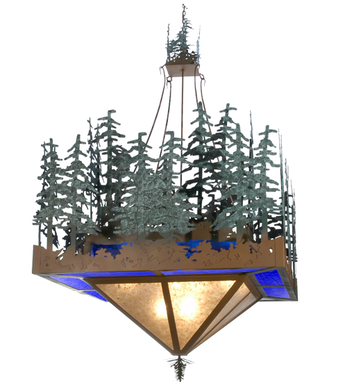  RUSTIC LODGE RUSTIC OR MOUNTIAN GREAT ROOM ART GLASS COUNTRY