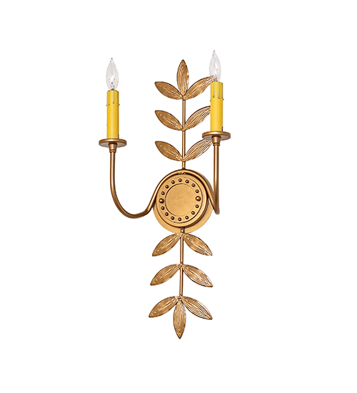  FLORAL FAUX CANDLE SLEVES CANDLE BULB ON TOP STAMPED/CAST METAL LEAF ROSETTE FLOWER ACCENT