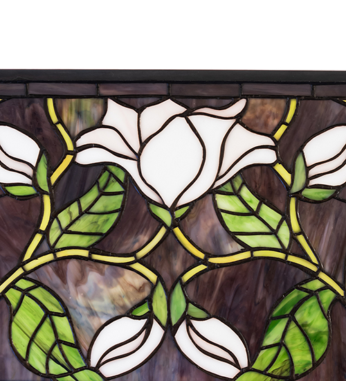  VICTORIAN FLORAL ART GLASS NOUVEAU