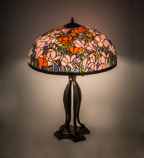  TIFFANY REPRODUCTION OF ORIGINAL FLORAL ART GLASS NOUVEAU