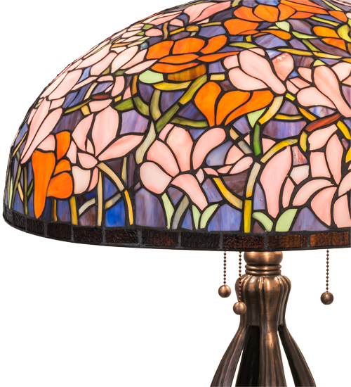  TIFFANY REPRODUCTION OF ORIGINAL FLORAL ART GLASS NOUVEAU