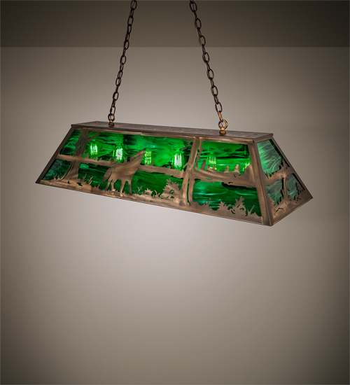  RUSTIC LODGE RUSTIC OR MOUNTIAN GREAT ROOM ART GLASS ANIMALS