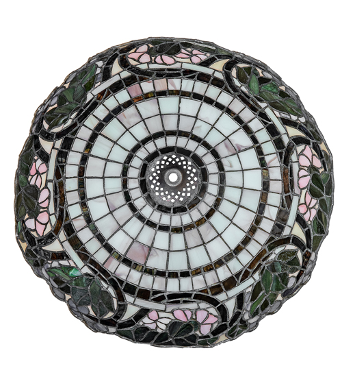  VICTORIAN FLORAL ART GLASS