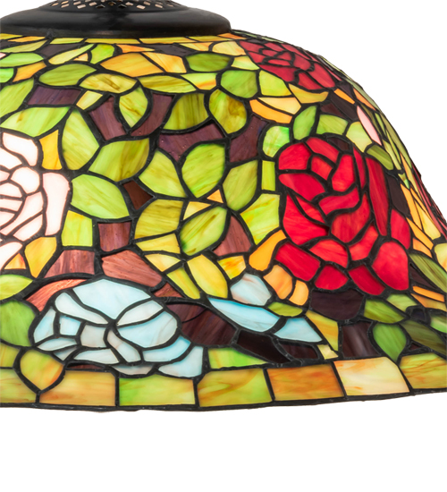  FLORAL ART GLASS