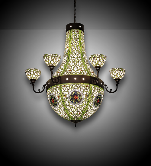  FLORAL ART GLASS NOUVEAU