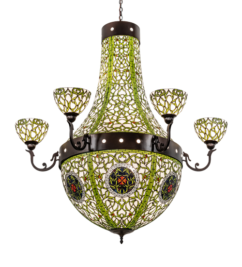  FLORAL ART GLASS NOUVEAU