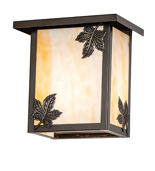  RUSTIC ART GLASS STAMPED/CAST METAL LEAF ROSETTE FLOWER ACCENT
