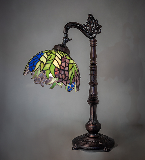  VICTORIAN TIFFANY REPRODUCTION OF ORIGINAL FLORAL ART GLASS NOUVEAU