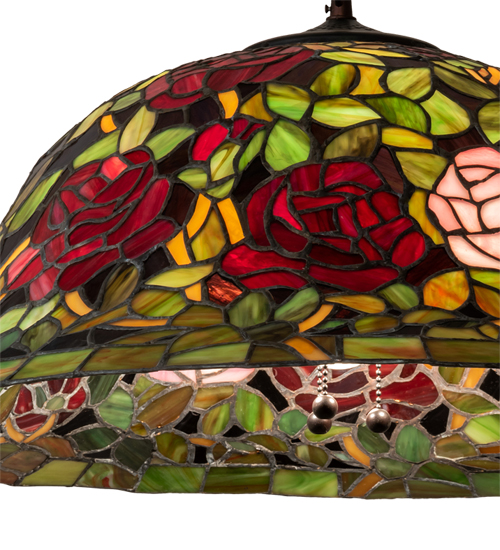  VICTORIAN TIFFANY REPRODUCTION OF ORIGINAL FLORAL ART GLASS