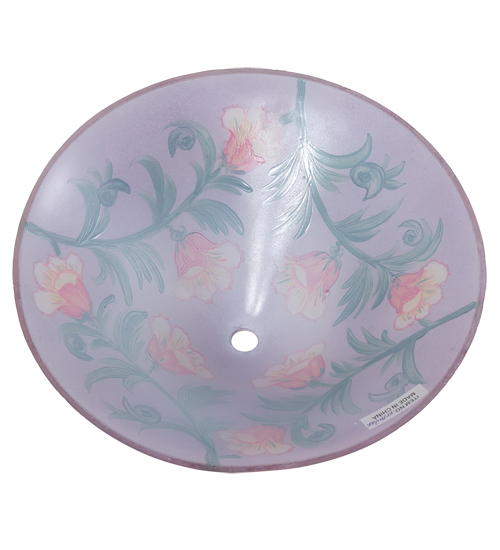  FLORAL REVERSE PAINTED