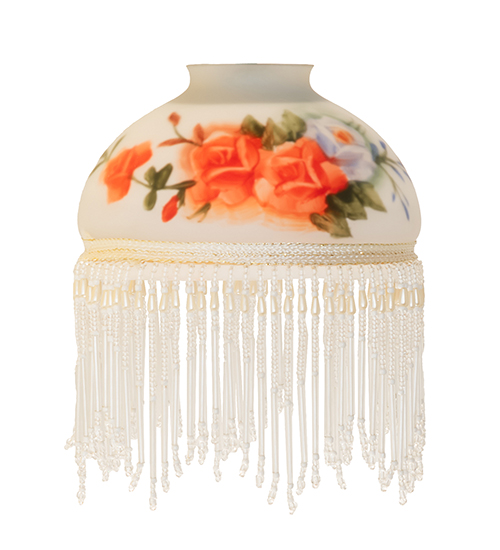  FRINGE FLORAL ART GLASS