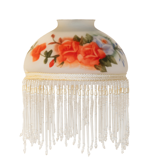  FRINGE FLORAL ART GLASS