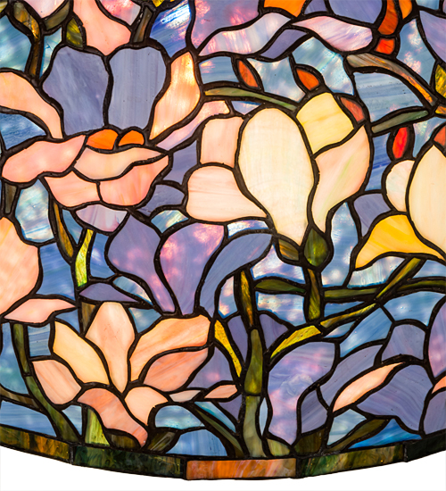  VICTORIAN TIFFANY REPRODUCTION OF ORIGINAL FLORAL ART GLASS