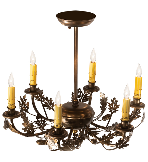 RUSTIC FAUX CANDLE SLEVES CANDLE BULB ON TOP STAMPED/CAST METAL LEAF ROSETTE FLOWER ACCENT