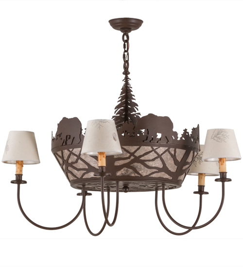  RUSTIC LODGE RUSTIC OR MOUNTIAN GREAT ROOM ANIMALS MICA