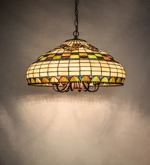  VICTORIAN TIFFANY REPRODUCTION OF ORIGINAL ART GLASS DOWN LIGHTS SPOT LIGHT POINTING DOWN FOR FUNCTION