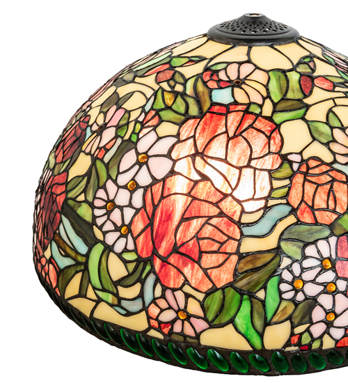  FLORAL ART GLASS