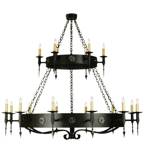  LODGE RUSTIC OR MOUNTIAN GREAT ROOM GOTHIC FORGED AND CAST IRON FAUX CANDLE SLEVES CANDLE BULB ON TOP