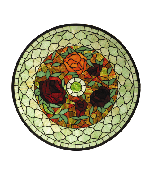  VICTORIAN FLORAL ART GLASS