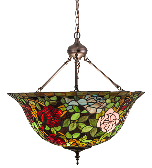  VICTORIAN TIFFANY REPRODUCTION OF ORIGINAL FLORAL ART GLASS