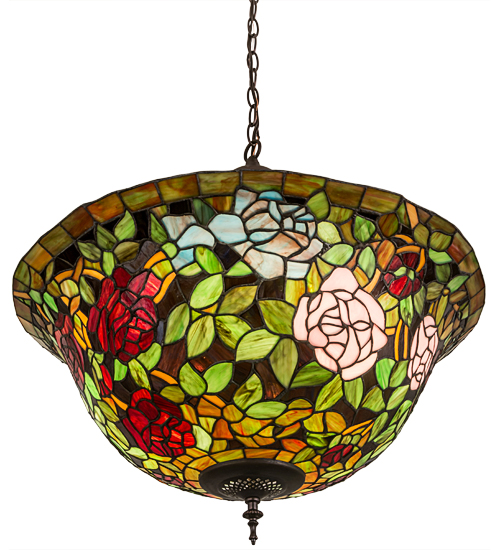  VICTORIAN TIFFANY REPRODUCTION OF ORIGINAL FLORAL ART GLASS