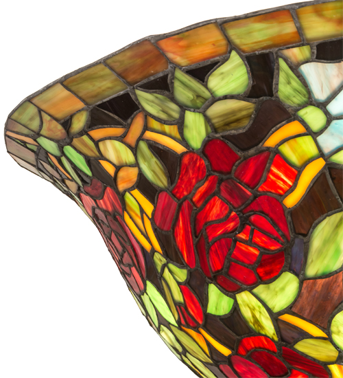  VICTORIAN TIFFANY REPRODUCTION OF ORIGINAL FLORAL ART GLASS