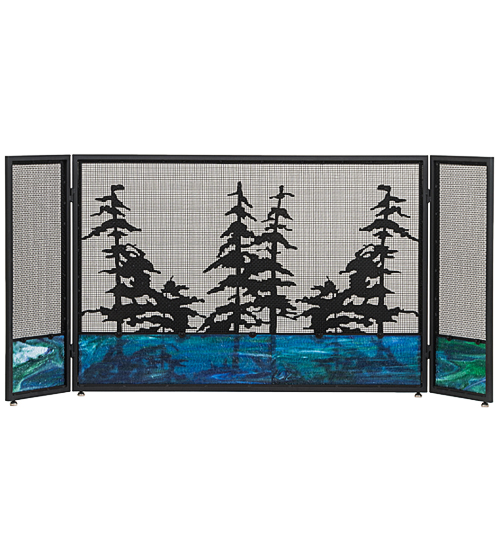  RUSTIC LODGE RUSTIC OR MOUNTIAN GREAT ROOM ART GLASS