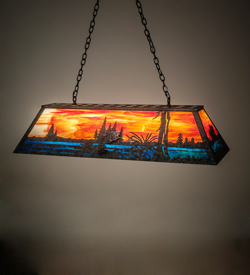  RUSTIC LODGE RUSTIC OR MOUNTIAN GREAT ROOM ART GLASS ANIMALS