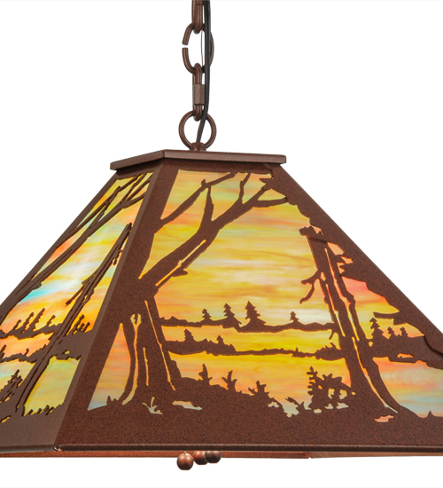  RUSTIC LODGE RUSTIC OR MOUNTIAN GREAT ROOM ART GLASS