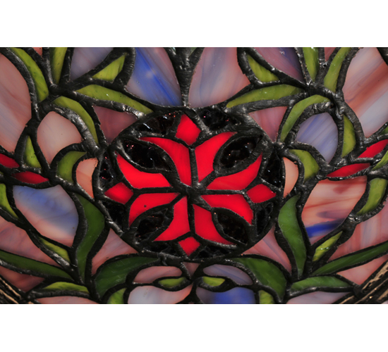  FLORAL ART GLASS NOUVEAU