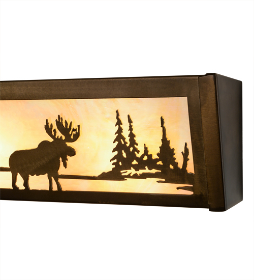  RUSTIC LODGE RUSTIC OR MOUNTIAN GREAT ROOM ART GLASS ANIMALS